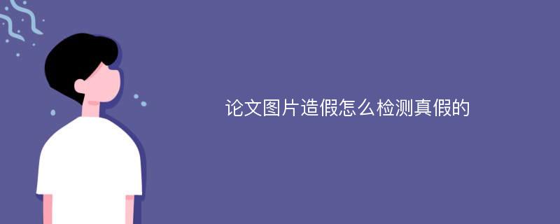 论文图片造假怎么检测真假的